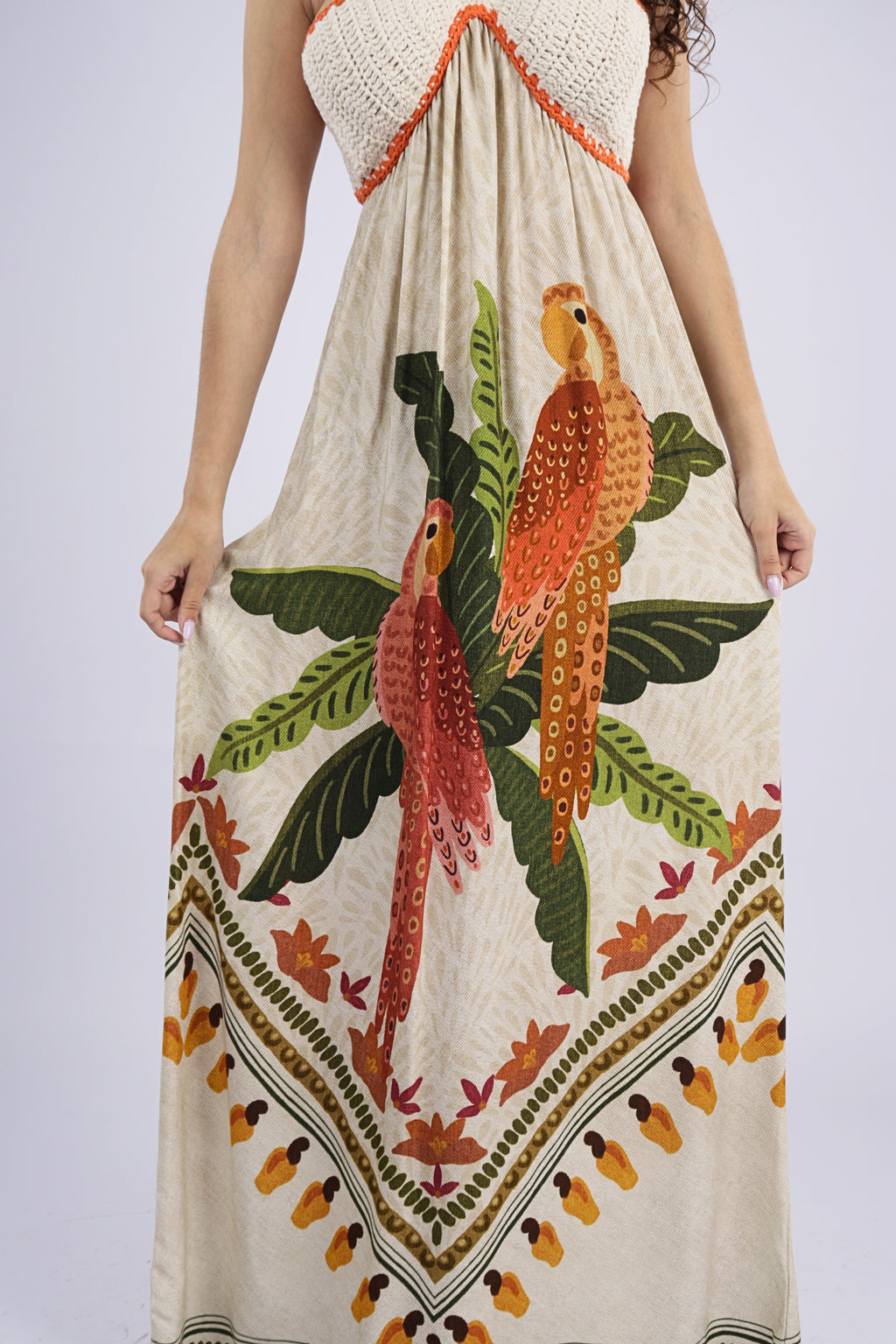 Vestido Crochet Loro