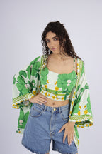 Kimono + Top Hibisco Bahia