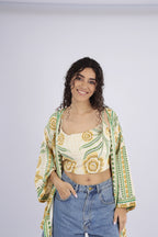 Kimono + Top Jardin Bordado