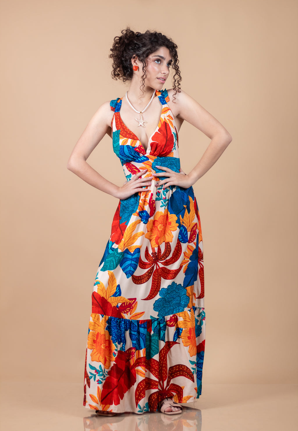 Vestido Hojas Naturales