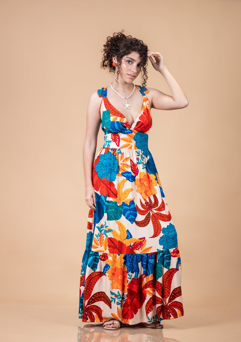 Vestido Hojas Naturales