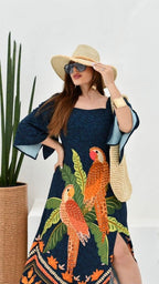 Vestido Loro Manga Larga